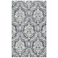thumbnail image 2 of SAFAVIEH Abstract Constantine Damask Wool Area Rug, Ivory/Navy, 3' x 5', 2 of 11