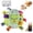 Frog*1, variant on Colorful Squeaky Hanging Dog Training Toy, Squeaky Hanging Dog Toy, 6-Inch Soft Stuffed Ball with Cotton Material and Built-in Bell, Funny Interactive Elasticity Chew Toys