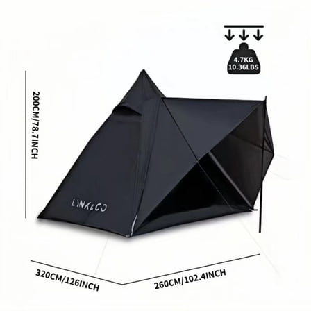 Family Camping Tent, Cotton Canvas Yurt Outdoor Adult Tents For Adults Camping Outdoor Tents, 4 Season Outdoor Camping & Hunting Tent