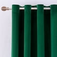 Moutainwind Velvet Solid Color Metal Grommets Blackout Curtain Panel