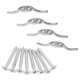 thumbnail image 1 of HEALEEP 4Ud Cleats De Acero Inoxidable Para Soga De Persianas Con Instalación Sencilla, 1 of 8