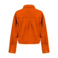 thumbnail image 6 of Women's Oversized Distressed Denim Jacket Casual Wash, 6 of 9