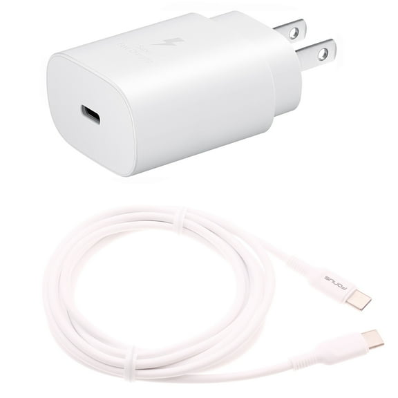 PD Type-C 25W Fast Home Charger for Galaxy S22/Ultra/Plus - 6ft USB-C Cable Quick Power Adapter Travel Wall Compatible With Samsung Galaxy S22/Ultra/Plus