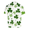 thumbnail image 5 of Jjayotai Men's Holiday Golf Shirt, Funny Short Sleeve Bowling Shirt, Novelty Shamrock Printed Tee Tops, Mens St. Patrick's Day Polo Shirts Green XXXL, 5 of 5