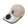 thumbnail image 1 of Sombreros con visera solar y ventilador de refrigeración, protección para el verano, transpirables y desmontables. beige, 1 of 9