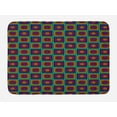 thumbnail image 1 of Abstract Bath Mat, Modernistic Colorful Whirlpool Effect Nested Square and Circles Illustration, Plush Bathroom Decor Mat with Non Slip Backing, 29.5" X 17.5", Multicolor, by Ambesonne, 1 of 2