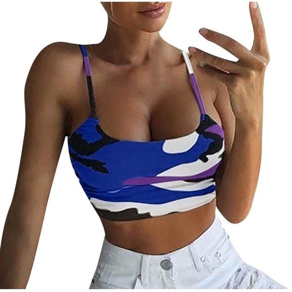Womens Fashion Casual Summer Magic Claw Print Tube Top Strap Close-fitting Vest