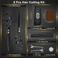 thumbnail image 4 of CIICII Tijeras para Cortar Cabello Profesional, 6.7" Tijeras Barbero, Tijeras de Peluqueria, 8Pzs Kit para Cortar Cabello (Tijeras para Degrafilar &amp; Tijeras Cortar Pelo) para Bricolaj, 4 of 8