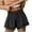 Black, variant on EINCcm Women's High Waisted Athletic Shorts Ruffle Tiered Running Workout Tennis Shorts with Build in Shorts