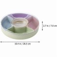 thumbnail image 4 of Snack Serving Tray Decorative Plastic Divided Snack Plates Bowls,green, 4 of 5