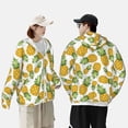 thumbnail image 4 of Lsque Pineapple UPF 50+ Lightweight Sun Protection Men's Women's Long Sleeve Shirt, Hoodie Performance -Large, 4 of 9