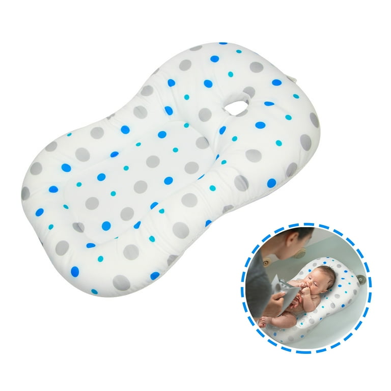 Baby Bath Mat, KAKIBLIN Baby Bath Cushion Soft Anti-Slip Bath Pad Toddler  Bath Pillow