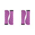 thumbnail image 3 of Greeniant 1 par de empuñaduras para manillar de bicicletas, antideslizantes, transpirables, ergonómicos, a prueba de golpes, accesorios para extremos de Violeta 2piezas Greeniant CBP490752, 3 of 6