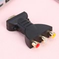 thumbnail image 4 of Convertidor de adaptador de audio y video AV compuesto compatible con HDMI macho a 3 RCA hembra para TV Likrtyny Accesorios electrónicos, 4 of 9