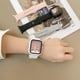 thumbnail image 3 of 44mmserie 654SE M L Adecuado Compatible con vidrio templado + cubierta + correa Compatible con Apple Watch Band Case 44mm 41mm 45mm 40mm 38mm 42mm Pulsera de silicona Iwatch Serie, 3 of 5