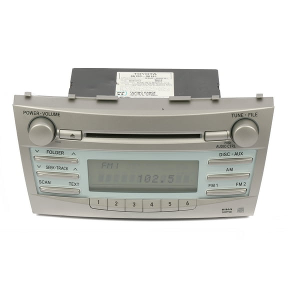 Restored 2008 OEM Toyota Camry AM FM Radio CD Player Part Number 86120-06181 Face 11832 (Refurbished)