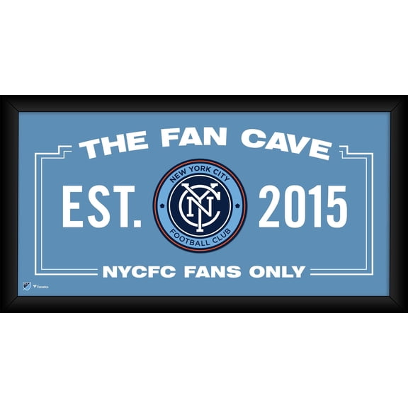 New York City FC Framed 10" x 20" Fan Cave Collage