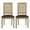 Brown, variant on Noble House Beckstrom French Wood Dining Chair, Set of 2, Light Gray, Natural