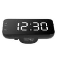 thumbnail image 1 of Digital Alarm Clock, View The Current Temperature Dual Alarm Setting Portable Digital Alarm Clocks, For Hotel Bedroom Condo Home White, 1 of 8