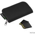 thumbnail image 3 of shiyou-Memory Card Carrying Case - Suitable for SDHC and SD Cards - 8 Pages and 22 Slots - Microfiber Cleaning Cloth Included (Black, (S) 2 Pack - 44 Slots), 3 of 4