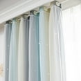 thumbnail image 5 of 2-layer Tulle+Blackout Gradient Curtain Floor Starry Stars Drape Girls Kids Bedroom Decor, 5 of 9