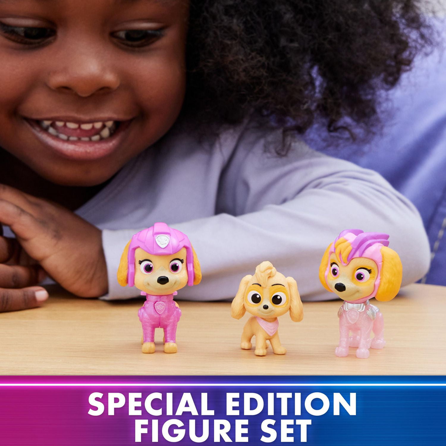 PAW Patrol: The Mighty Movie, Mighty Pups Skye, Exclusive 3-Piece Toy Figures Gift Set, Kids Toys for Boys & Girls Ages 3+