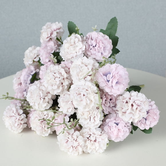 Artificial Flowers Living Room Entrance Decoration Simulation Artificial Flower Bouquet Mother's Day Gift European High Grade Hydrangea 6 Colors Decoration Wedding Floral Art