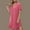 Pink, variant on ZZwxWA Women's Button Front Swimsuit Coverup Trendy Casual Beachwear Short Sleeve V Neck Solid Cardigans Beach Shirt Dress