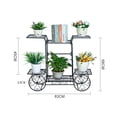 thumbnail image 2 of Garden Cart Stand, Flower Pot Plant Holder Display Rack, 6 Tier Metal Shelves Plant Stand, Perfect for Home, Garden, Patio, 2 of 5