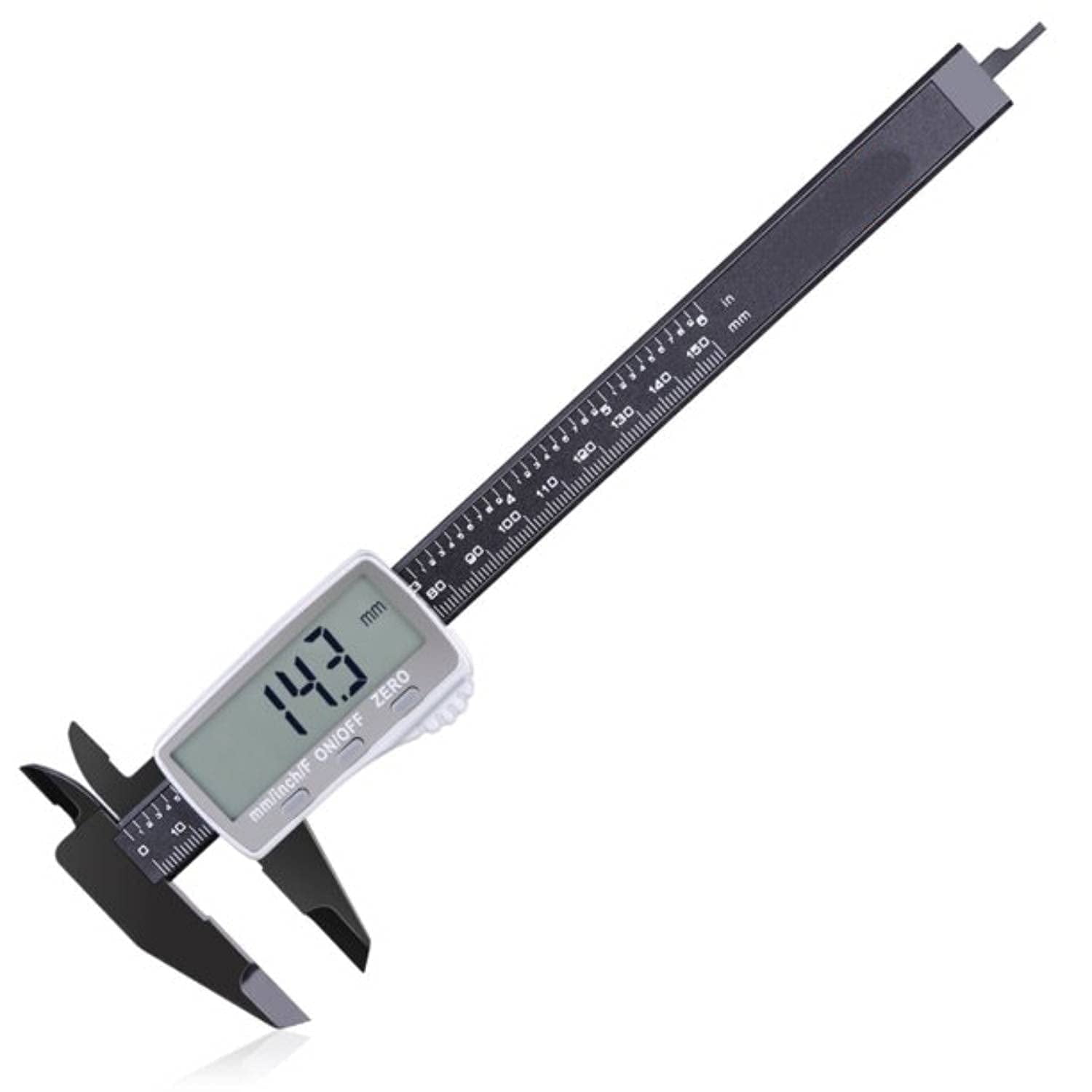 Thumb-Roll Accurate Setting and 150mm 0-6 Inch/Metric Conversion,IP54,Auto Off Mode DC02 Caliper Tacklife Digital Vernier Caliper Stainless Steel with Higher Accuracy