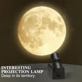 thumbnail image 3 of Lámpara de proyección de la Luna de la Tierra, luz nocturna Led de atmósfera de fondo del proyector de planetas para decoración de pared de dormitorio de niños, tamaño único, 3 of 5