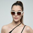 thumbnail image 3 of Square Frame Sunglasses For Women Men Rectangle Polarized Sunglasses Uv400 Protection, 3 of 5