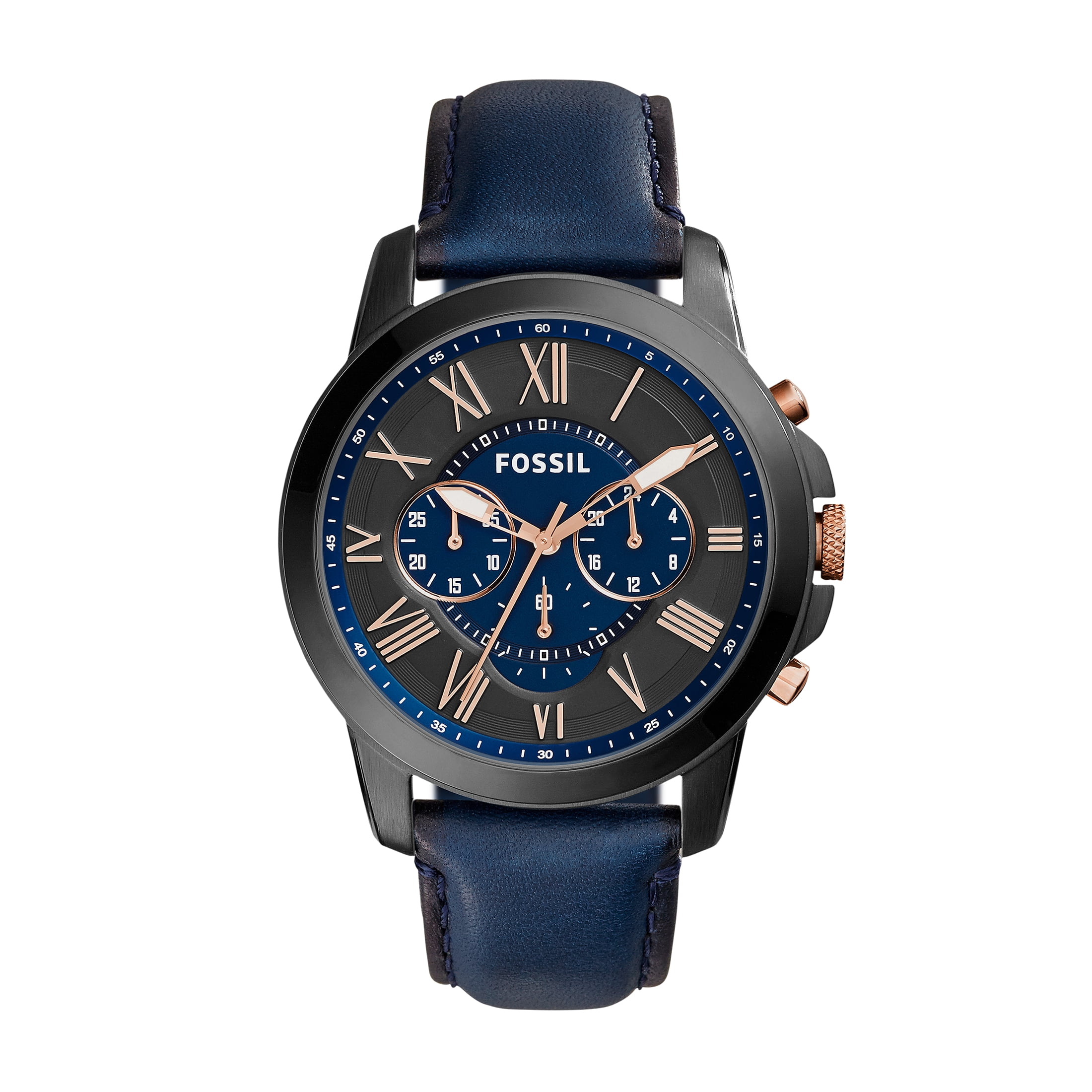 FOSSIL 腕時計 FS5237 Fossil Men's Grant Sport Chronograph Blue Leather Watch(Style
