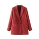 thumbnail image 1 of Blazer de mujer de moda casual primavera verano color manga larga blazer mujer abrigo, 1 of 3