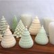 thumbnail image 2 of Molde de vela de silicona para árbol de Navidad de Origami grande, cono rayado 3D, molde de resina para jabón y Chocolate, adorno para el hogar, regalos de decoración, 2 of 4