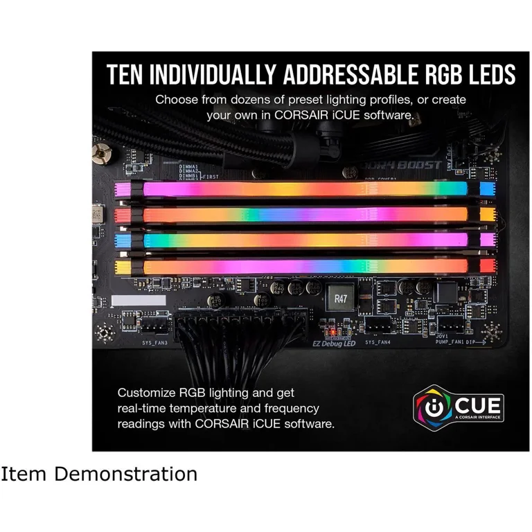 CORSAIR Vengeance RGB Pro 16GB (2 x 8GB) 288-Pin PC RAM DDR4 3200 CORSAIR Vengeance RGB Pro 16GB (2 x 8GB) 288-Pin PC RAM DDR4 3200