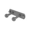 thumbnail image 1 of Red Barrel Studio Arignote 2 Position Wall Mounted Robe Hook, 1 of 7