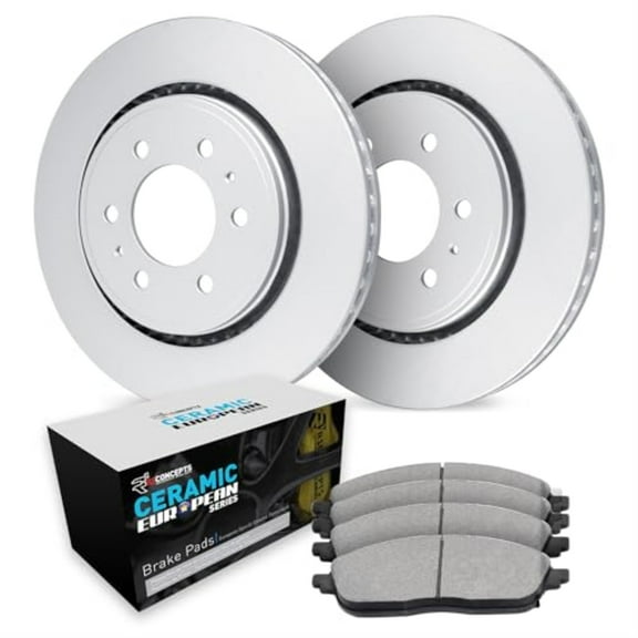 R1 Concepts Carbon Coated Disc Brake Rotor Set with Euro Ceramic Pads WDTN1-46021