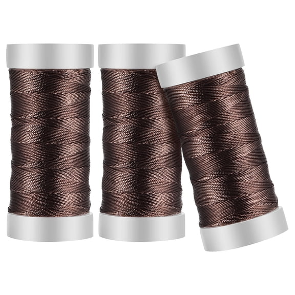 HONITANO 1 Set Craft Threads for Upholstery Thread Camping Hiking Outdoor Activities Light Brown Dark Gold