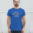 thumbnail image 3 of Tee Hunt How Am I Supposed to Live Love Laugh T-Shirt Funny Sarcasm Men's Tee, Blue, 5X-Large, 3 of 5