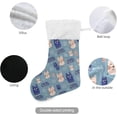thumbnail image 3 of Coolnut Christmas Stocking Personalized Cat Large Candy Stocking Hanging Gift Xmas Stockings Decoration 2PCS for Family Holiday Party Ornaments Decor Fireplace, 3 of 7