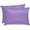 Purple, variant on Turquoise Burlap Texture Satin Pillowcase for Hair and Skin with Zipper, Soft Breathable Cooling Silk Pillow Cases, Farmhouse Vintage Aqua Throw Pillow Covers King Size 20"x40"