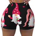 thumbnail image 2 of Susaid Love You Mom Print Intensify Workout Shorts for Women Seamless Scrunch Short Gym Yoga Running Sport Active Exercise Fitness Shorts-Medium, 2 of 8