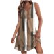 thumbnail image 1 of Vestido de Verano para Mujeres, Vestido Casual de Cuello en V sin Mangas de Impresión de Bolsillo de Moda Hecho de Poliéster Ligero para Primavera Verano, Vestido de Verano Casual, 1 of 5