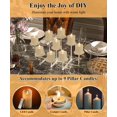 thumbnail image 4 of SHIQI-Fireplace Candle Holder Candelabra Stand, White, 4 of 4