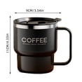 thumbnail image 3 of 400ml 304 Stainless Steel Insulated Coffee Mug with Lid & Handle – Double-Wall Travel Mug for Office, Camping & Daily Use, 3 of 6
