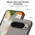 thumbnail image 2 of Designed for Google Pixel 9 / 9 Pro Classic Case, Slim Leather Luxury Business PU Non-Slip Texture Grip Shockproof Bumper Protective Phone Cover Men Women For Google Pixel 9 / 9 Pro,Gray, 2 of 8