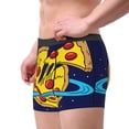 thumbnail image 4 of Daiia PLANETA EN FORMA DE PIZZA Men's Underwear Boxer Briefs, Cotton Stretch Moisture-Wicking Underwear-X-Large, 4 of 9