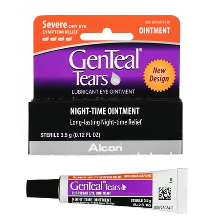 (2 pack) GENTEAL Tears Severe Eye Ointment for Severe Dry Eye Symptom Relief, (Best Artificial Tears For Severe Dry Eyes)