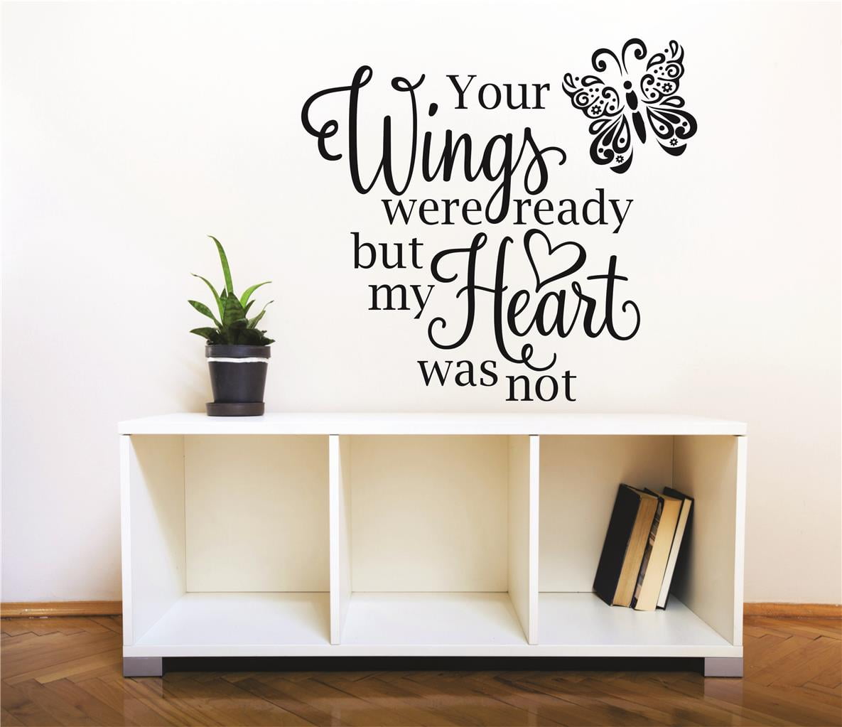 Butterfly Heaven Wall Sticker Wall Chick Decal Art Sticker Quote 